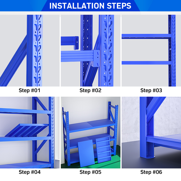 Warehouse rack frame details