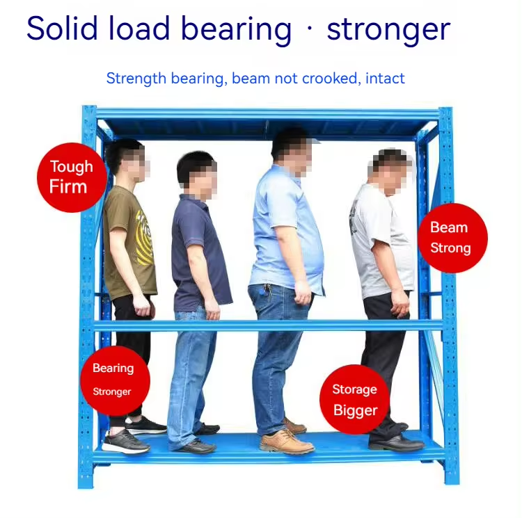 Heavy duty shelf layer structure