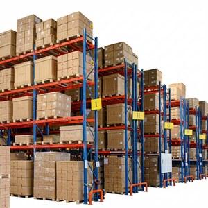Warehouse Shelving Heavy-duty 3-Layer Drive-in Pallet Racking System with Cold Rolled Steel and Epoxy Coating for Factory Use