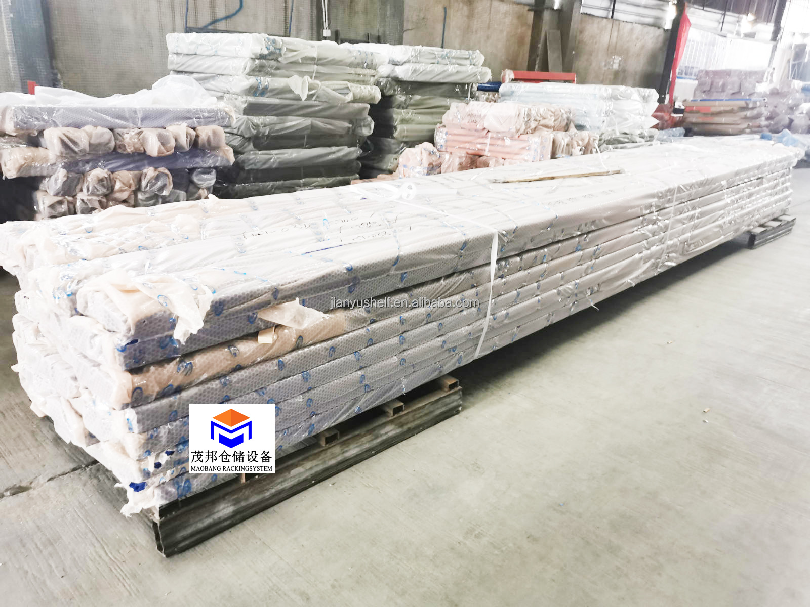 Racks packed for shipment