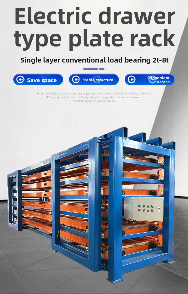 Heavy Duty Durable 6-Layer Carbon Steel Foldable Push-Back Pallet Rack Industrial Warehouse Storage Space Saving Anti-Rust