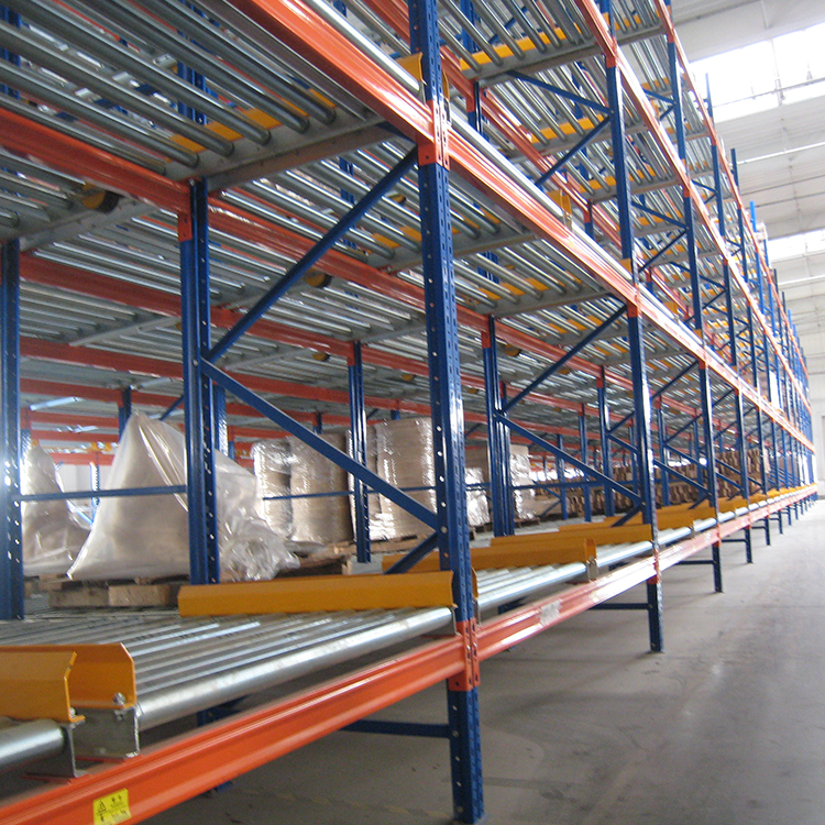 High Efficient Warehouse Storage Gravity Pallet Flow Racks Roller Rack/Pallet Flow Racking