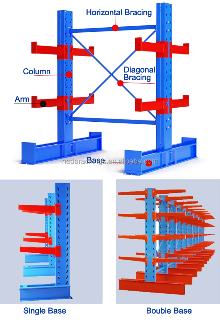 Best Seller Cantilever Rack Shelf Pallet Racking System for Industrial Warehouse Storage Solution Storage Racks and Shelving