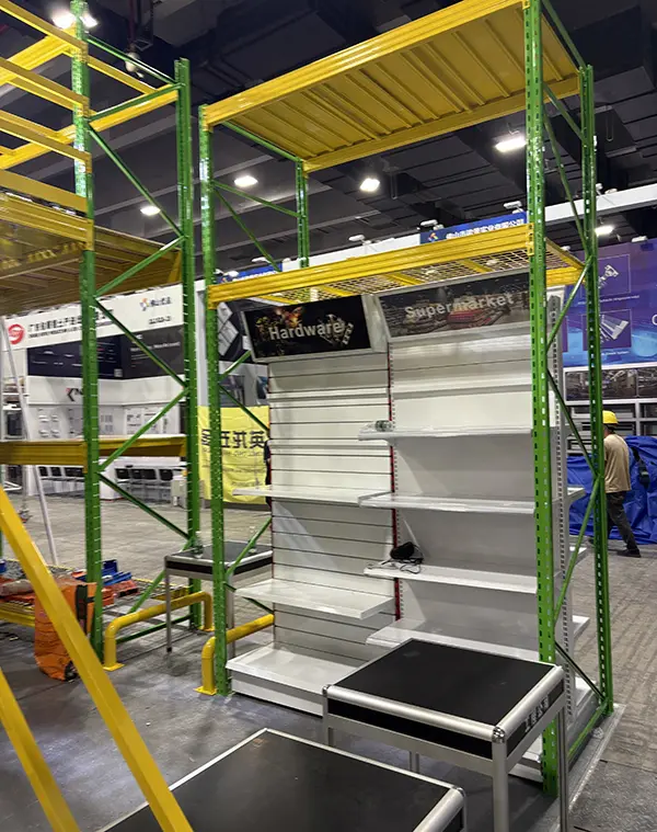 Factory engineers with global warehouse clients