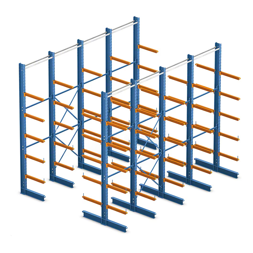 The Factory Sells Powder-coated Cantilever Racking Warehouse Rack Heavy-duty Racks Pallet Single-sided Shelves Cantilever Rack