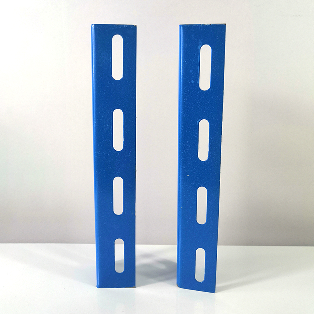 Guaranteed Quality Storage Racking Spare Parts Blue Steel Slotted Angle