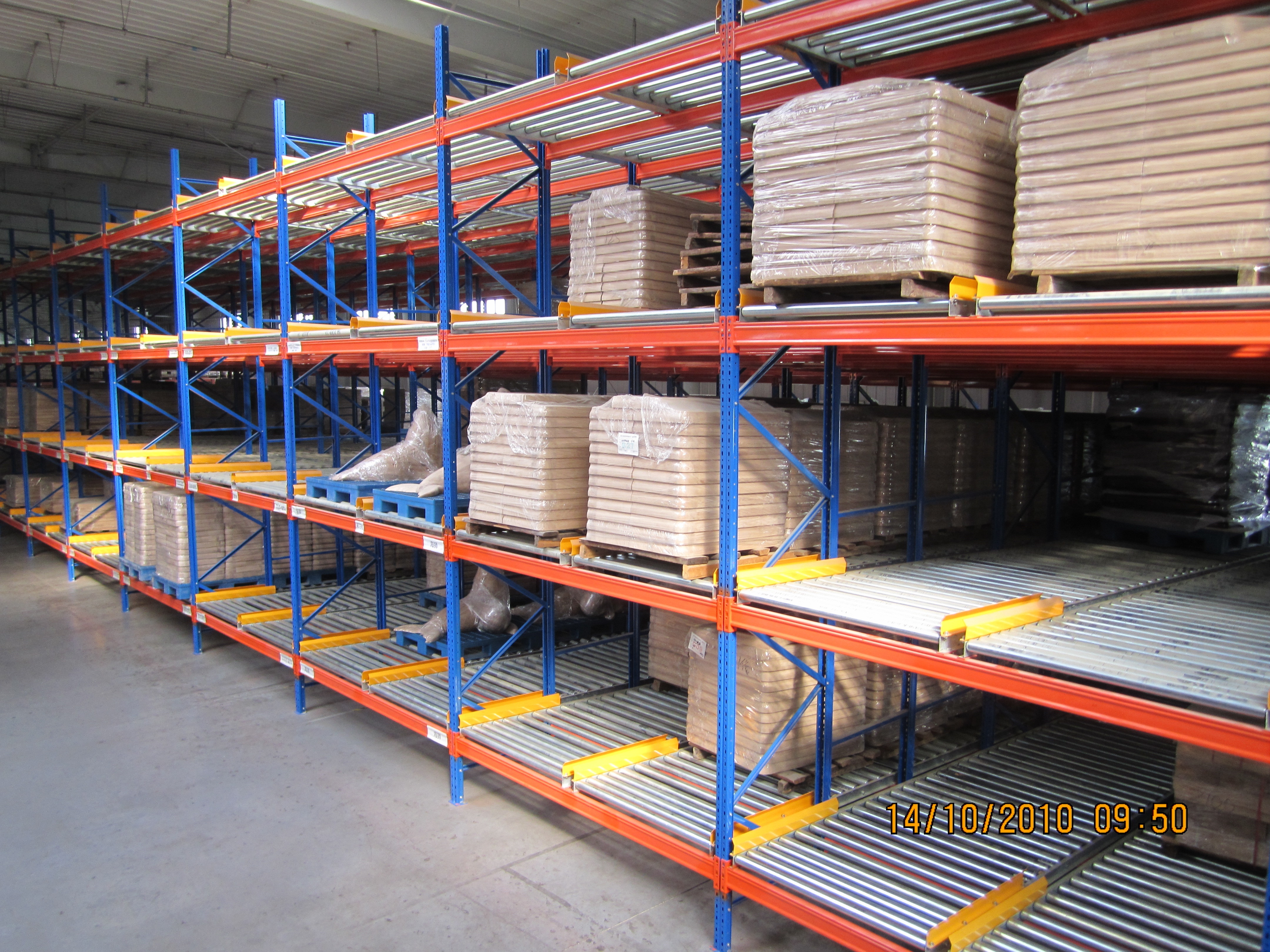 Warehouse High Density Heavy Duty Gravity Pallet Racking