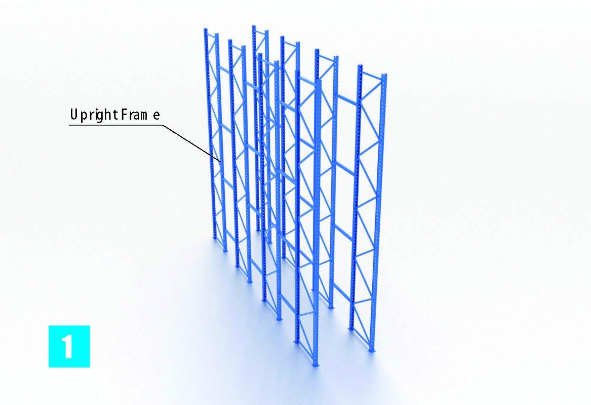 High Density Commercial Shelves Storage Warehouse Racking Systems Drive-In Pallet Rack for Industrial Factory Racks