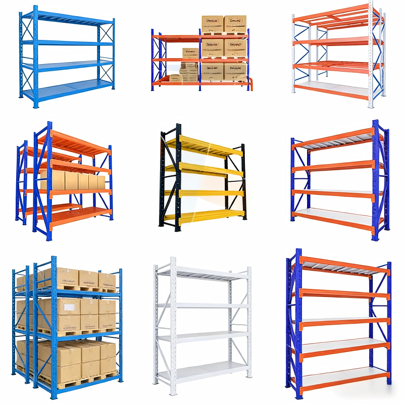 Industrial Warehouse Shelving Adjustable Metal Storage Rack Commercial Logistics Factory Garage Workshop Goods Organization