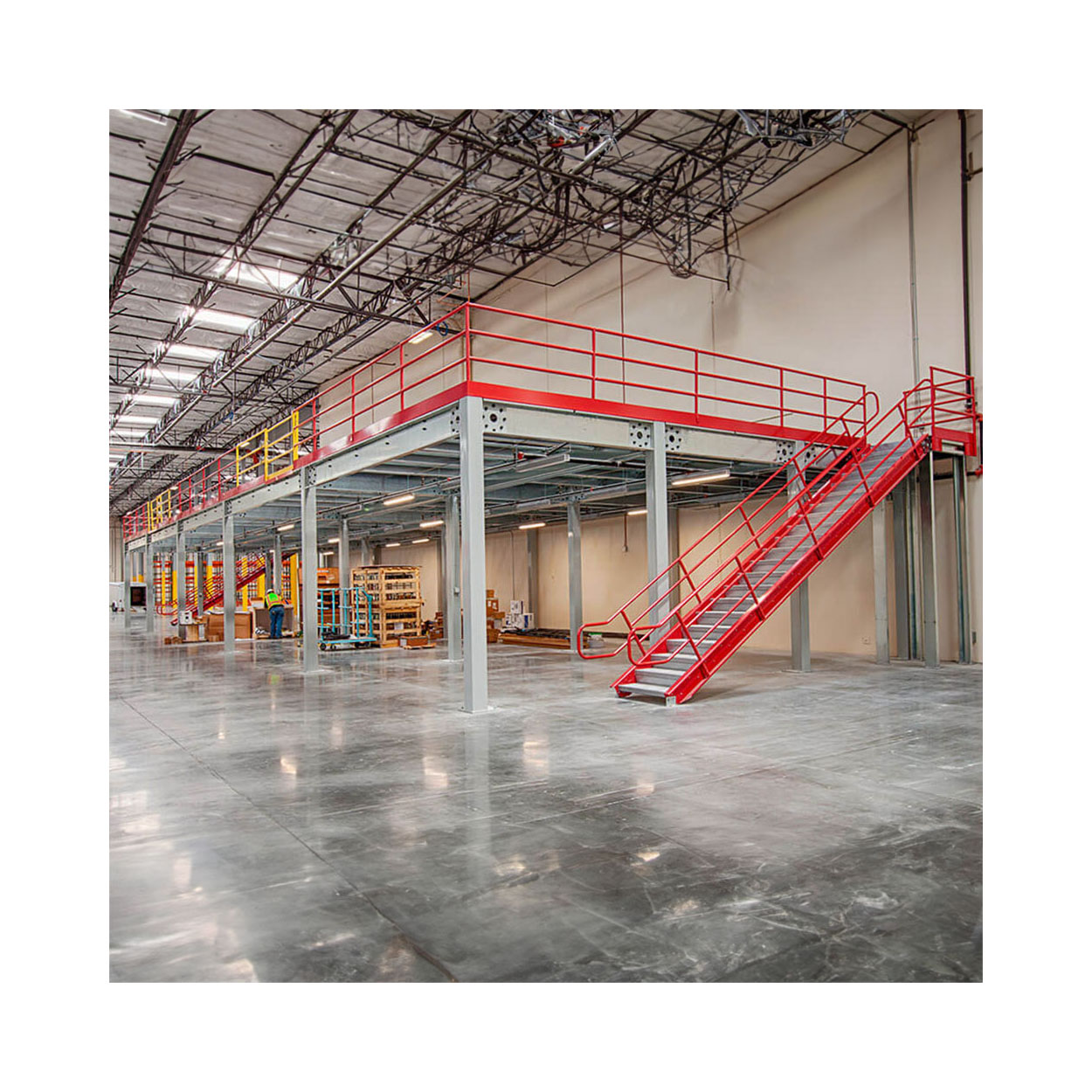 Mracking New Product Span Long Steel Structure Mezzanine Platform Floor For Manufacturer