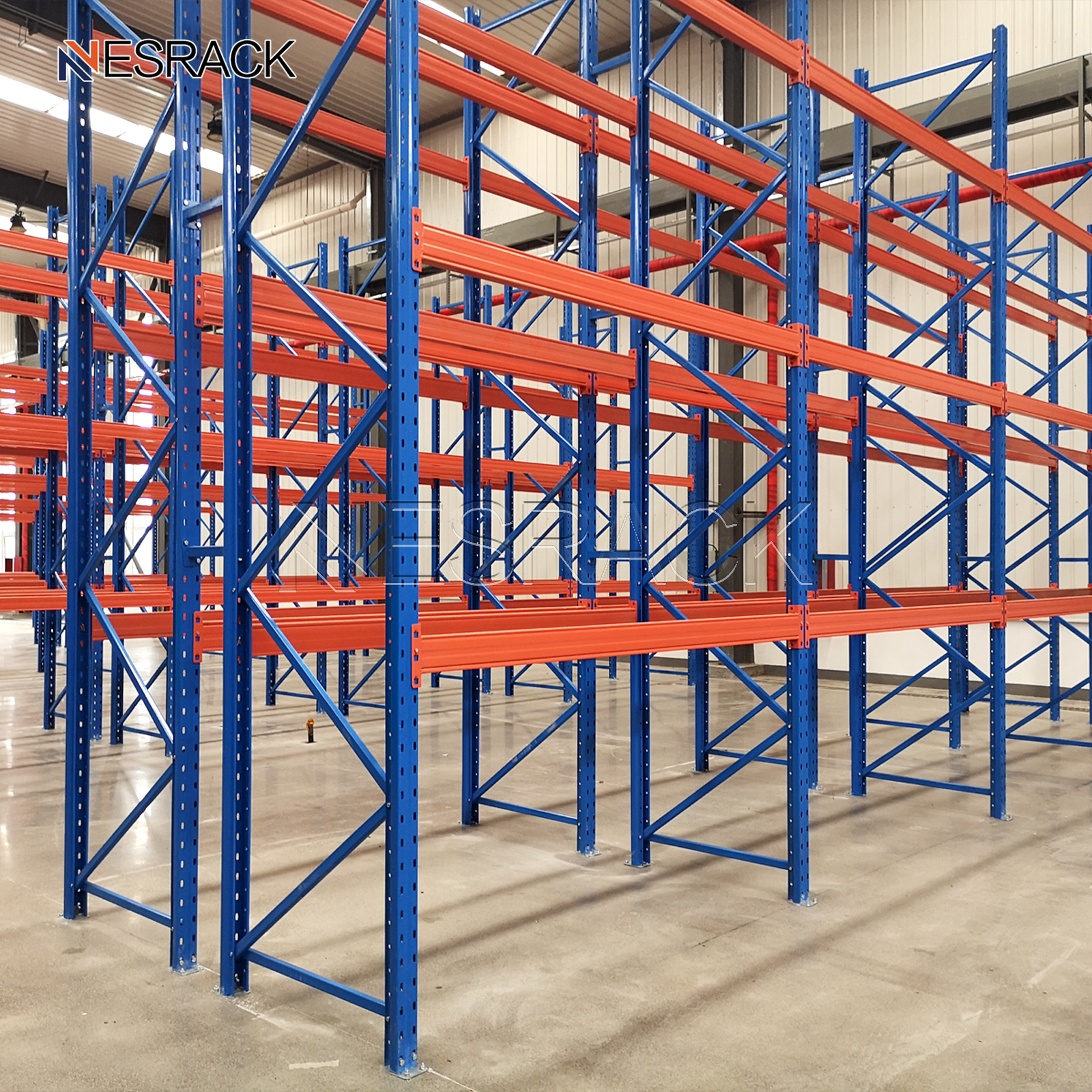 European-Warehouse Industrial Steel Selective Pallet Racking Shelving System Corrosion Protection Heavy Duty Multi-Level
