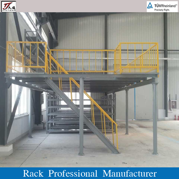 Modular Mezzanine Racking System Free CAD Layout Design 2-3 Adjustable Tiers Maximize Vertical Space for Warehouse