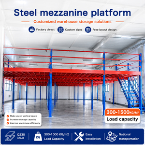 Multi Level Steel Industrial Mezzanine Warehouse Storage Rack Heavy Duty Platform Shelving Customized System
