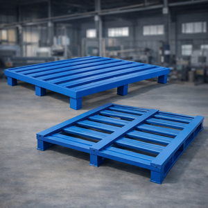 Customized Heavy Duty Steel Pallets for Warehouse Storage and Forklift Use