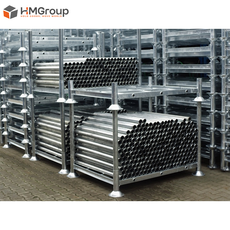 Heavy Duty Industrial Galvanized Metal Steel Storage Stacking Pipe Pallet Stillages Racks
