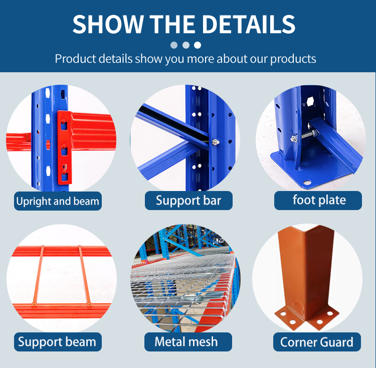 3000KG Heavy Duty Pallet Rack Warehouse Storage Shelves Units Powder Coating Steel Racking System