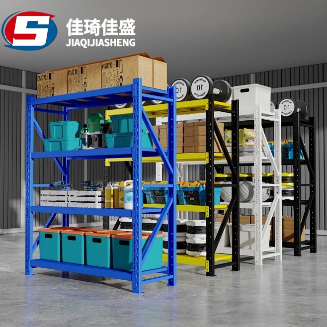 Multi-Level Long Span Boltless Warehouse Rack 500kg Capacity Industrial Steel Shelving Anti-Corrosion Boltless Pallet Racking