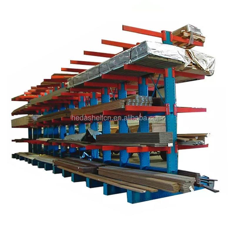 Heavy Duty Cantilever Racks Double Sided Galvanizing Warehouse Cantilever Rack Storage Rack For Lumber