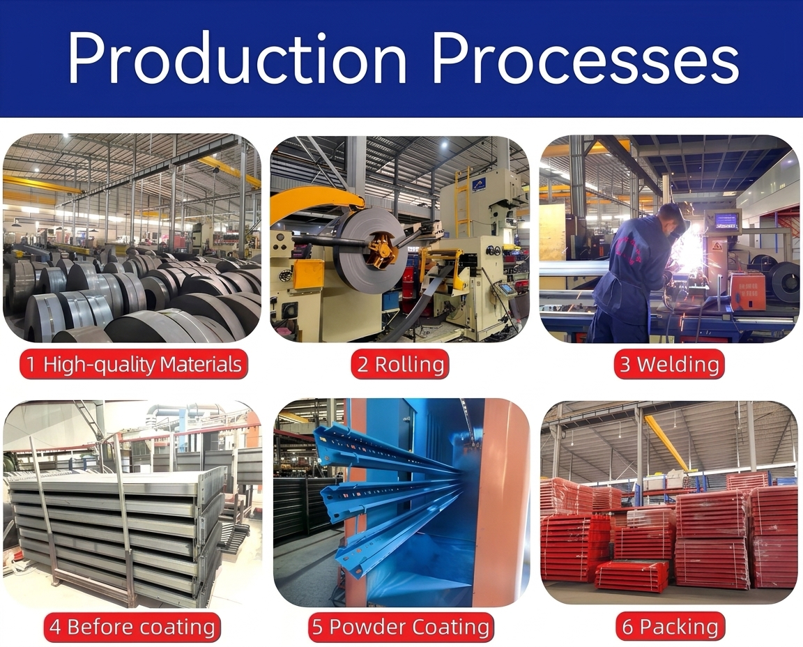Industrial Pallet Racking Freestanding Metal Shelving with Adjustable Stacking Racks 1000KG Capacity Corrosion Protection
