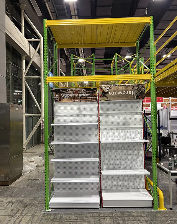 International buyers reviewing warehouse storage plans