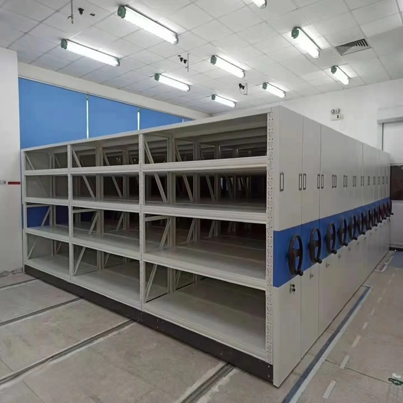 Modern Industrial Adjustable Cargo Mobile Shelving Durable Metal Iron Commercial Furniture Storage for Warehouses Supermarkets