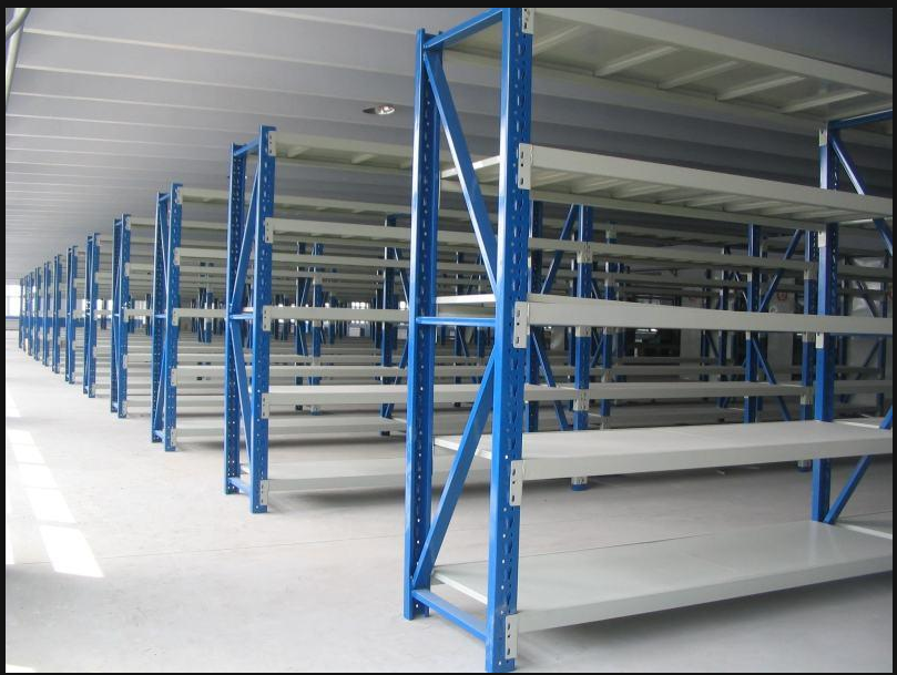 Industrial Supermarket Mezzanine Rack Stacking Pallet Racking Medium Duty Steel Storage Rack Electrostatic Powder