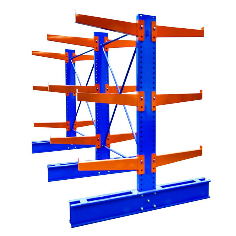 DJ Heavy-Duty Steel Adjustable Cantilever Rack Warehouse Standard Pallet Storage Shelf Sheet Metal 500kg-2000kg Capacity Powder