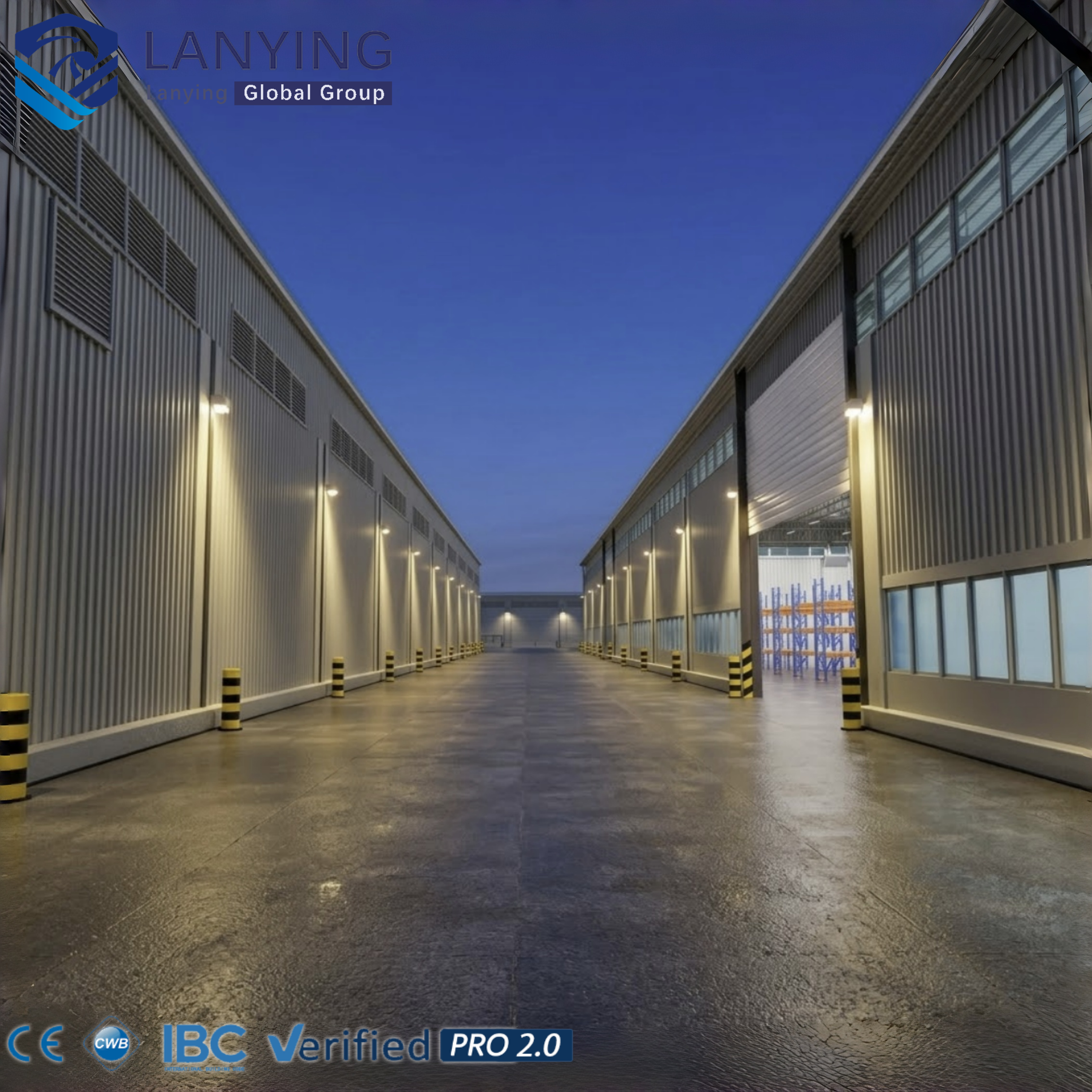 Prefabricated Industrial Steel Structure Warehouse Workshop With Racking System And Customized Metal Building Fabrication