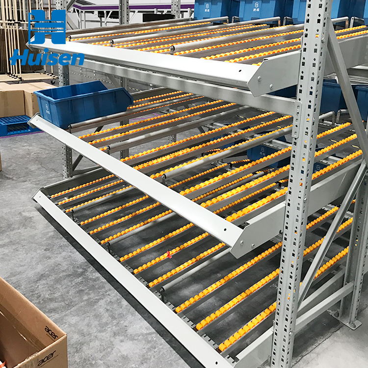 Anti-Rust Durable Steel Gravity Racks Pallet Flow Racking System Carton Shelving Warehouse OEM ODM Heavy Duty Metal Shelf
